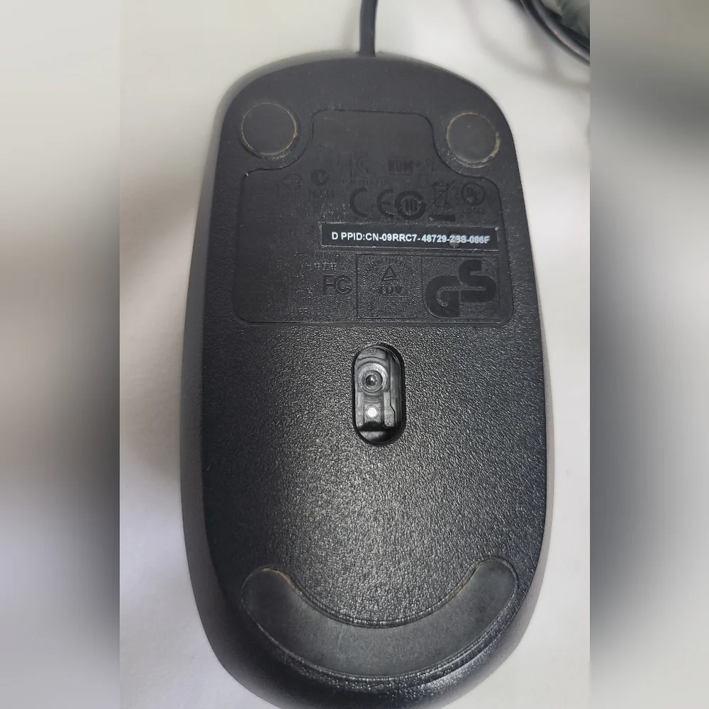Dell Black Wired Mouse USB